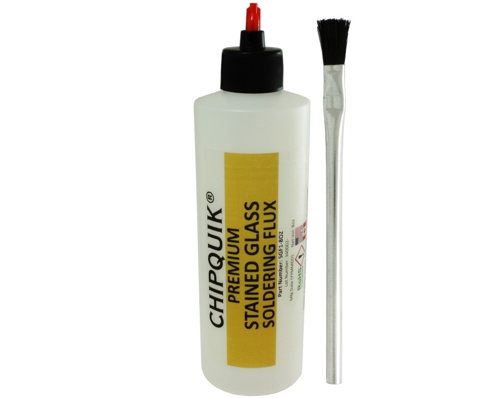 ChipQuik 8oz Liquid Zinc Stained Glass Soldering Flux - Water Washable