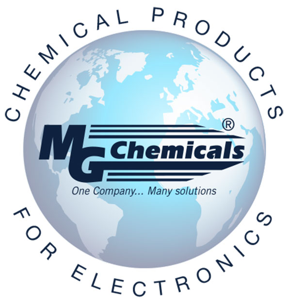 MG Chemicals is a manufacturer of dusters and cold sprays, specialized chemical cleaners for electronics, protective coatings, flux and flux removers, photochemicals, copper clad boards, cleaning swabs, technical cleaning brushes, and desoldering braid.