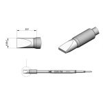 C245-756 (4.8x1.0mm x 9.5mm) JBC Tools Chisel Soldering Cartridge