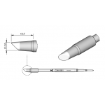 C245-951 (3.8mm x 10.5mm) JBC Tools Angled Soldering Tip
