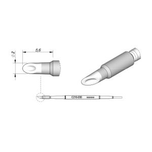 C210030 JBC Tools Cartridge 2mm Spoon Tip